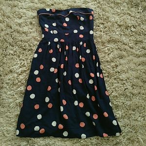 Polka dot Strapless Summer Dress